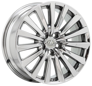 19" Lexus LS460 PVD Chrome wheel rim Factory OEM 74285