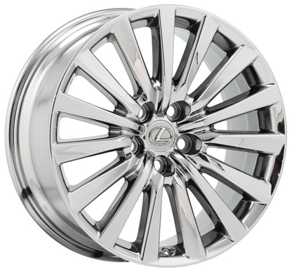 19" Lexus LS460 Bright Chrome wheel rim Factory OEM 74285