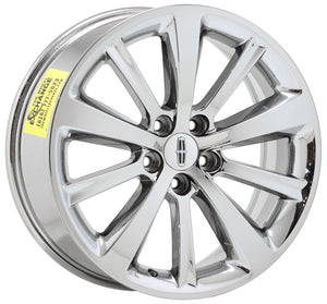 19" Lincoln MKS Bright Chrome wheels rims Factory OEM 2009-2016 set 3766