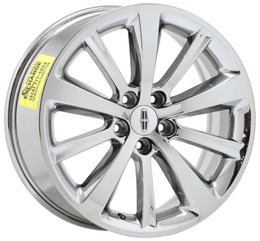 19" Lincoln MKS Bright Chrome wheels rims Factory OEM 2009-2016 set 3766