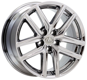 18" Lexus IS200 250 300 350 F-Sport Chrome wheels Factory OEM set 74292 74293