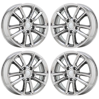 17" Dodge Journey Grand Caravan Bright Chrome wheels Factory OEM 2399 EXCHANGE