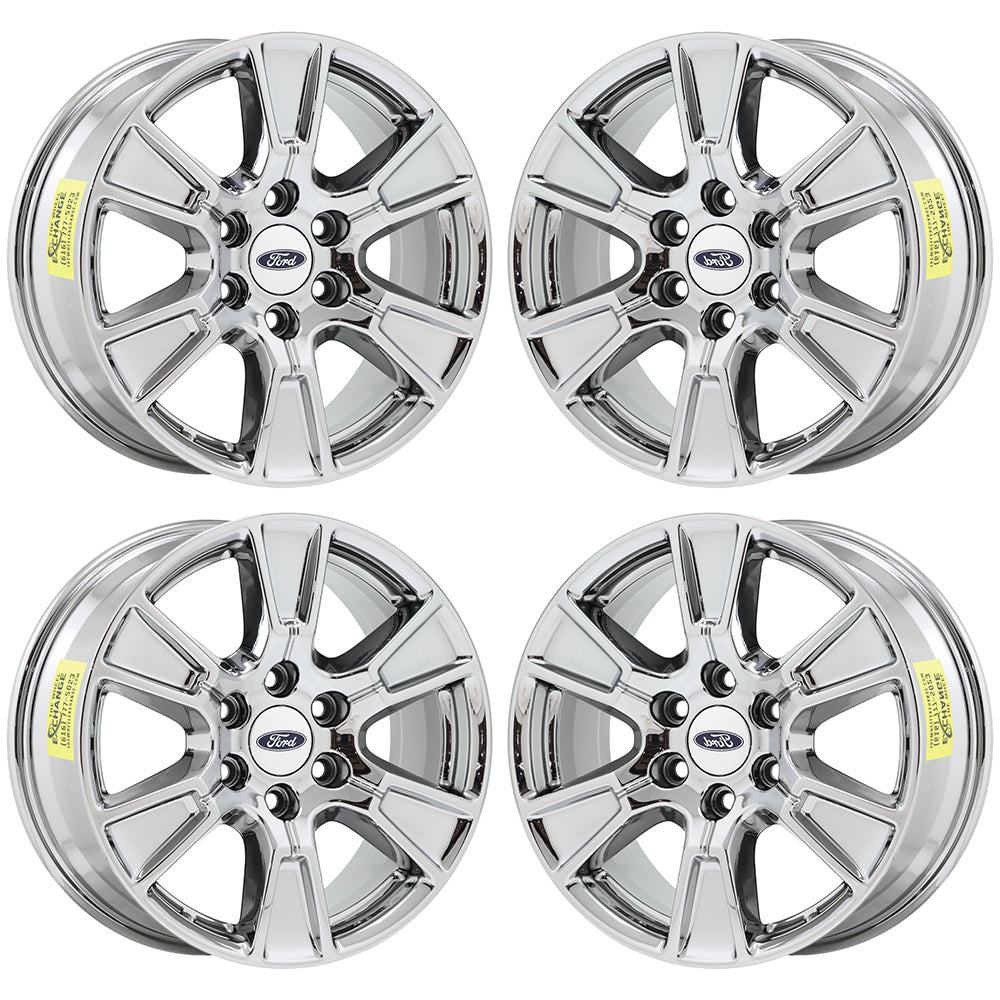 18" Ford F150 Truck Bright Chrome wheels rims Factory set OEM 3998 EXCHANGE