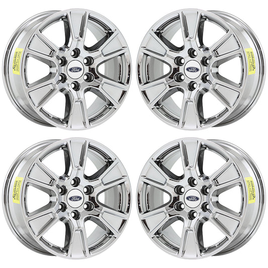 18" Ford F150 Truck Bright Chrome wheels rims Factory set OEM 3998