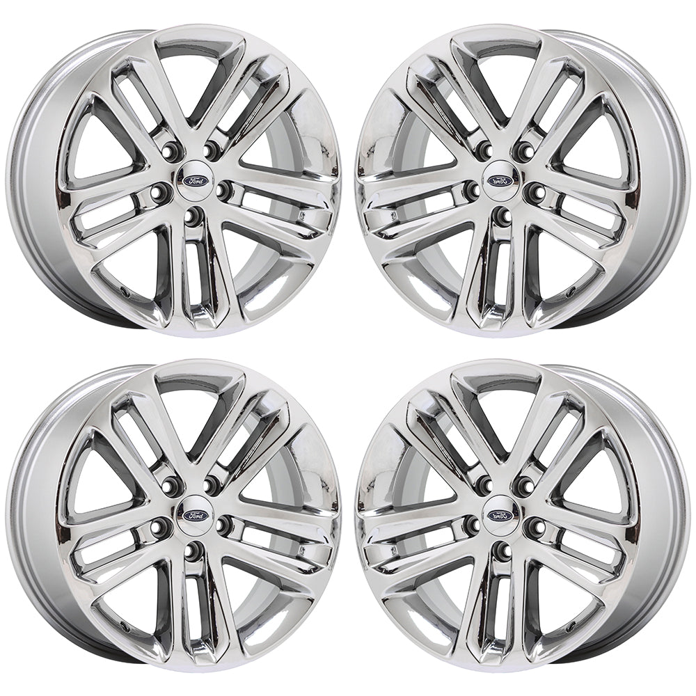 18" Ford Explorer Bright Chrome wheels rims Factory OEM set 3859