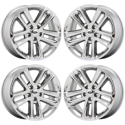 18" Ford Explorer Bright Chrome wheels rims Factory OEM set 3859