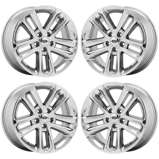 18" Ford Explorer Bright Chrome wheels rims Factory OEM set 3859