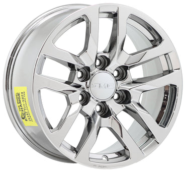 18" GMC Sierra 1500 Bright Chrome wheels rims Factory OEM set 5912