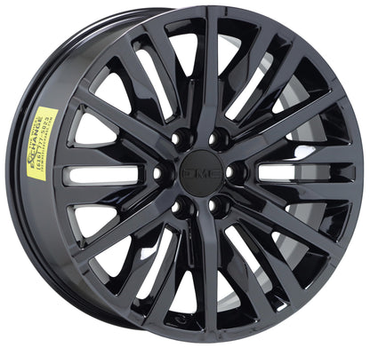 22" GMC Sierra 1500 Truck Black Chrome wheels rims Factory OEM 5921 EXCHANGE