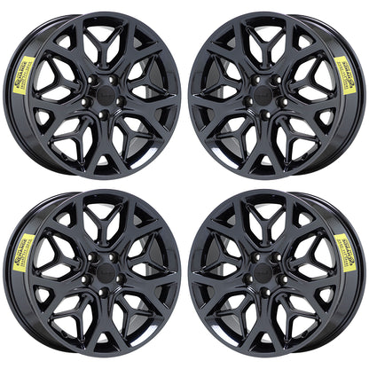 20" Jeep Grand Cherokee Black Chrome wheels rims Factory OEM set 9181
