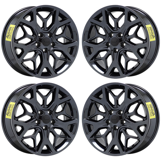 20" Jeep Grand Cherokee Black Chrome wheels rims Factory OEM set 9181
