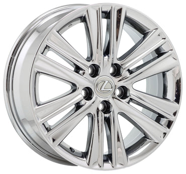 17" Lexus ES350 Bright Chrome wheels rims Factory OEM set 4 74276