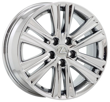 17" Lexus ES350 Bright Chrome wheels rims Factory OEM set 4 74276