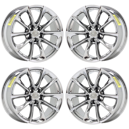 20x9.5 Lexus LC500 LC500h Bright Chrome wheel Factory OEM rear 74359 EXCHANGE