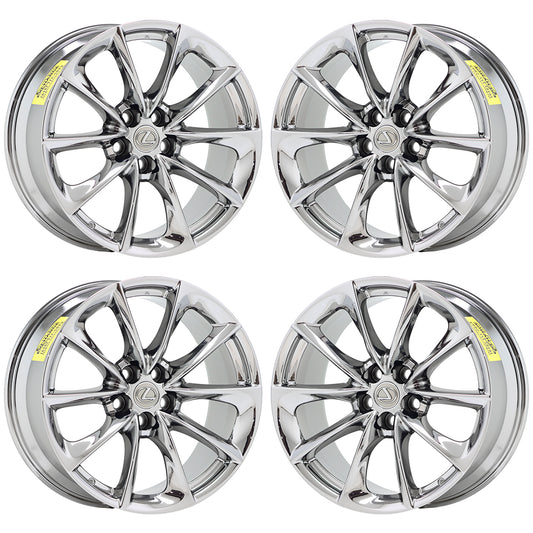 20x9.5 Lexus LC500 LC500h Bright Chrome wheel Factory OEM rear 74359 EXCHANGE