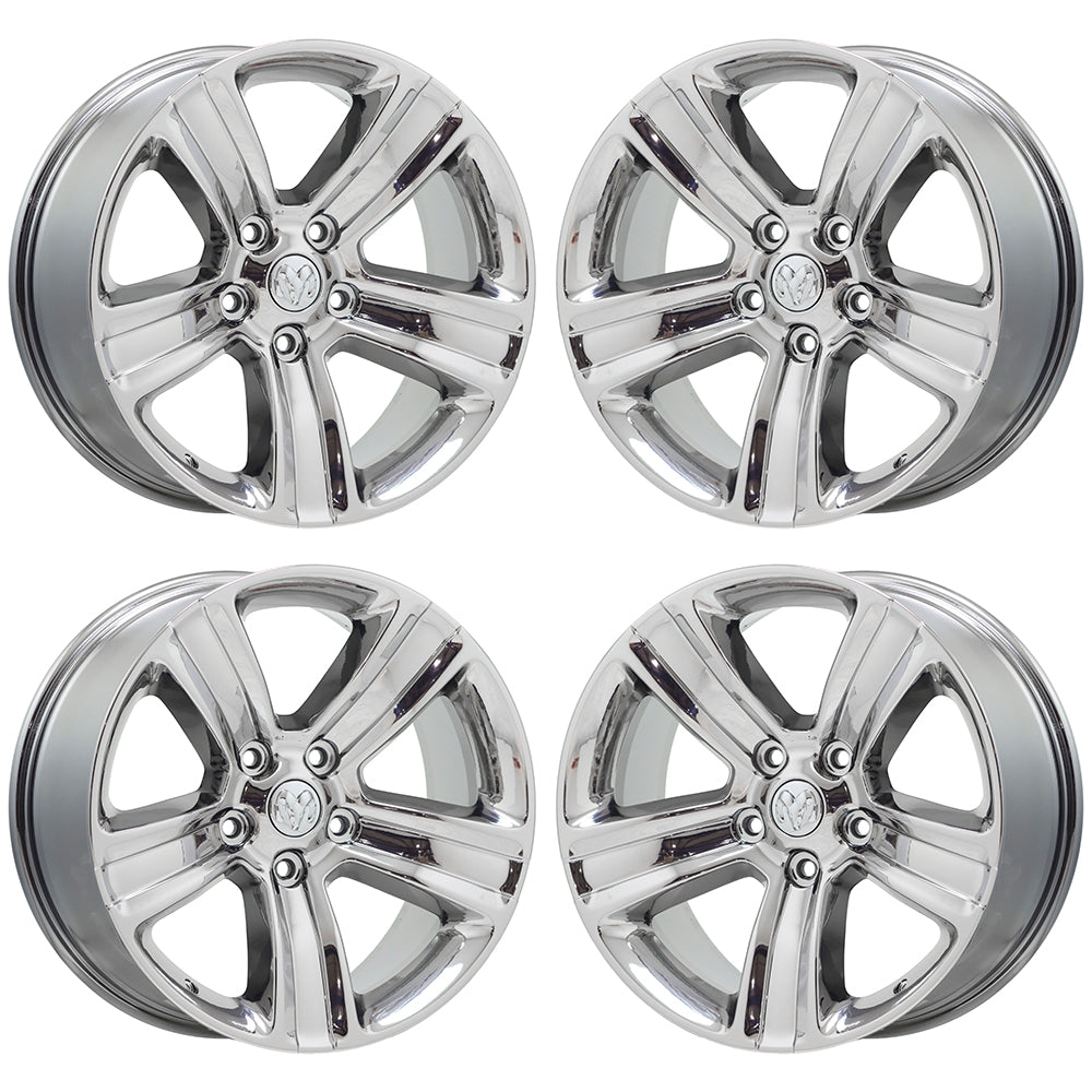 20" Dodge Ram 1500 Truck Bright Chrome wheels rims Factory OEM set 4 2453