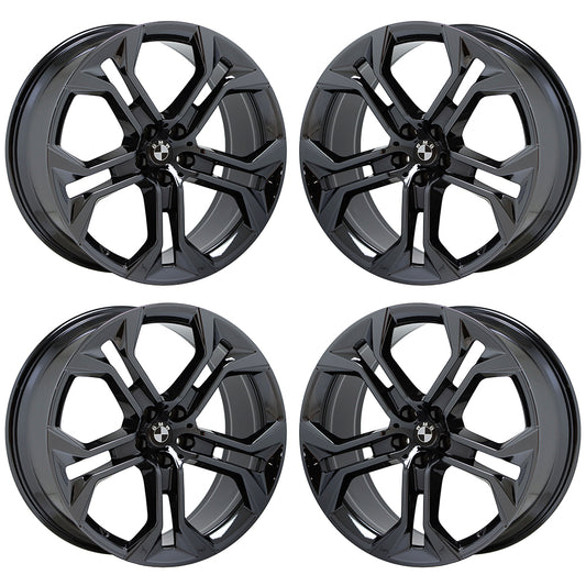 21" BMW X5 X6 Black Chrome wheels rims Factory OEM set 86465 EXCHANGE
