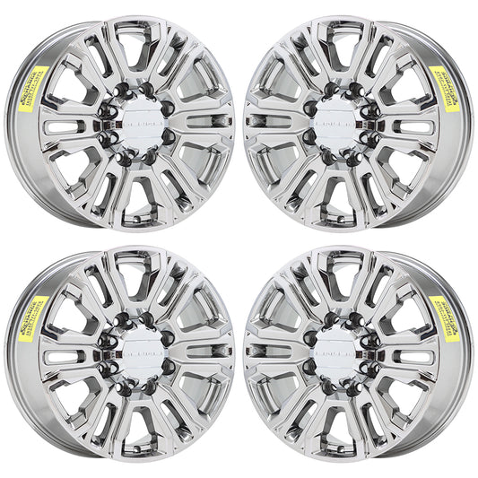 20" GMC Sierra 2500 3500 Bright Chrome wheels rims Factory OEM GM set 5957