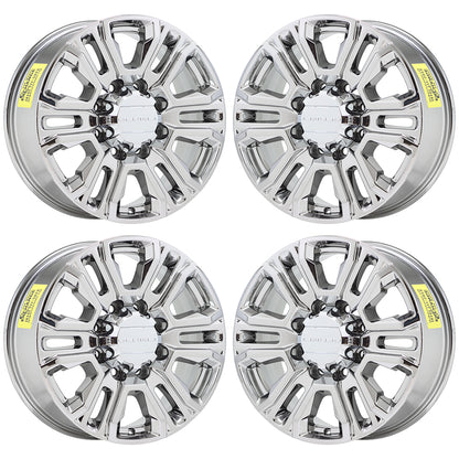 20" GMC Sierra 2500 3500 Bright Chrome wheels rims Factory OEM GM set 5957