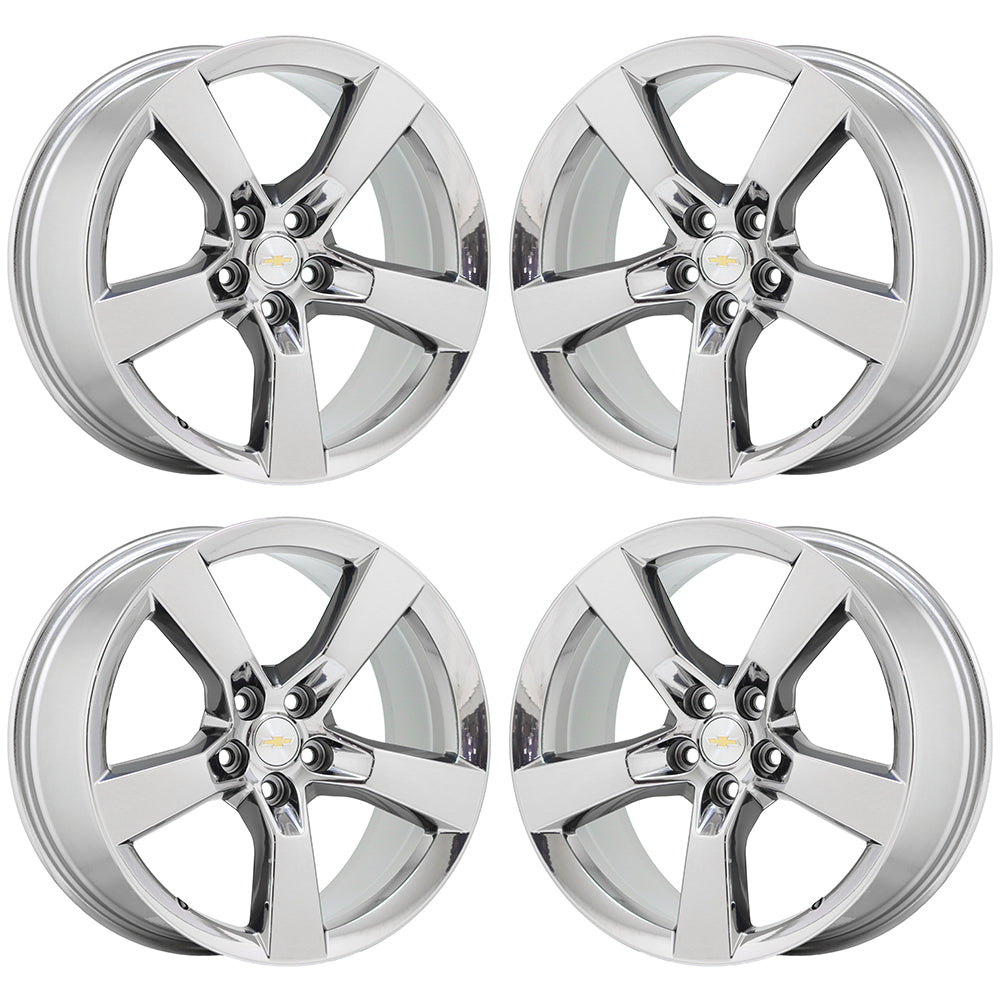 20x8 20x9 Camaro SS Bright Chrome wheels rims Factory OEM GM set 4 5443 5445