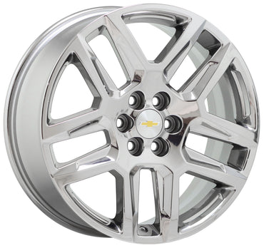 20" Chevrolet Traverse Bright Dura Chrome wheels rims Factory OEM set 5849