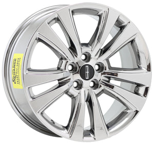 18" Lincoln MKX Bright Chrome wheels rims Factory OEM 2016 2017 2018 set 4 10071