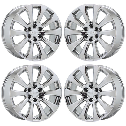 22" Escalade Silverado Sierra Bright Chrome wheels rims Factory OEM GM set 5922