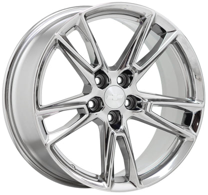 20" Chevrolet Camaro SS Bright Chrome wheels rims Factory OEM set 5872 5875
