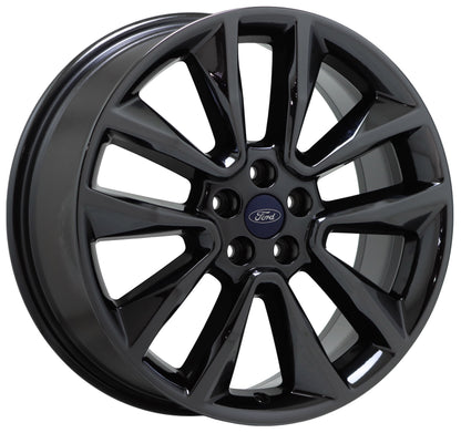 19" Ford Escape Black Chrome wheels rims Factory OEM set 3970