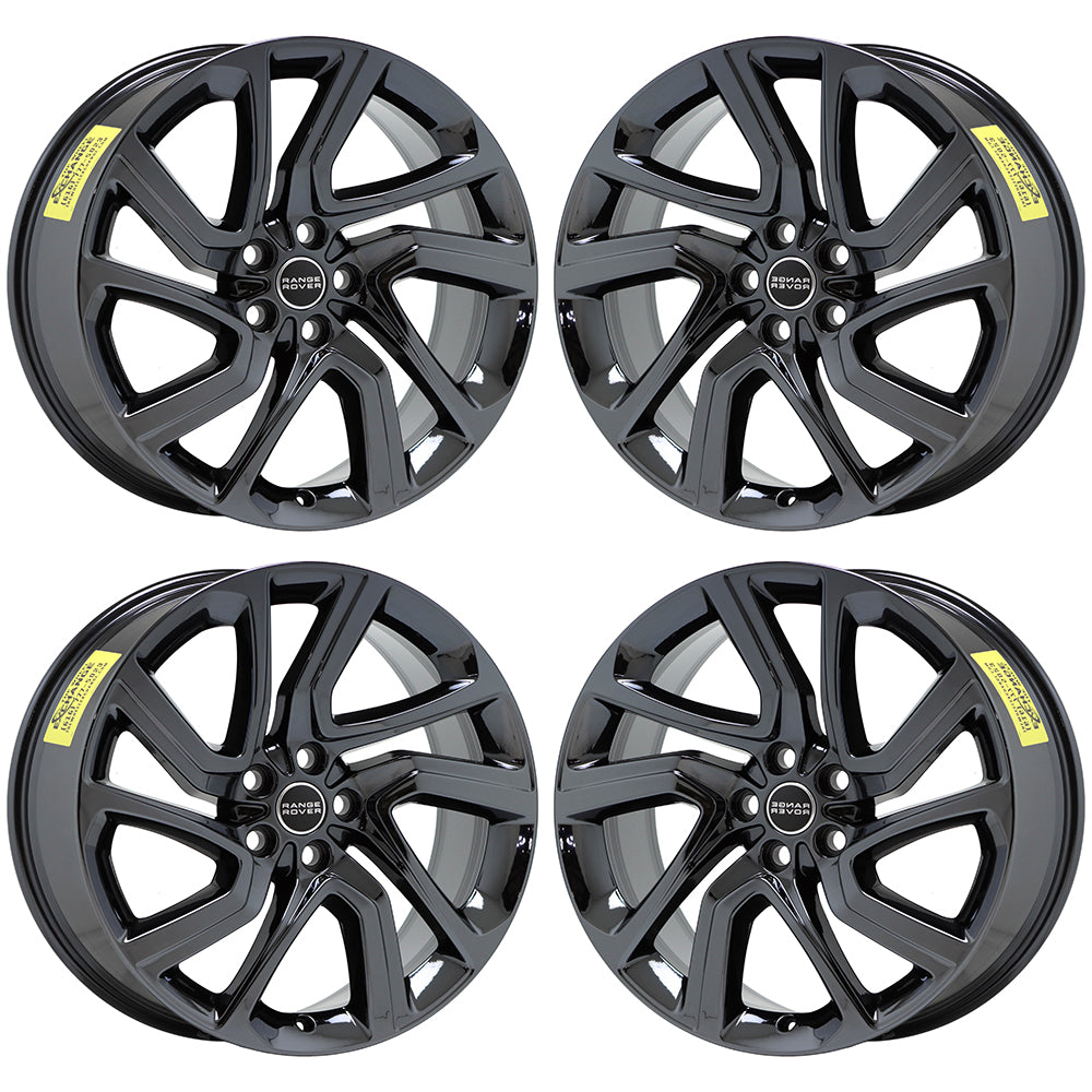 21x9.5 Range Rover Sport Black Chrome wheels rims Factory OEM set 72311