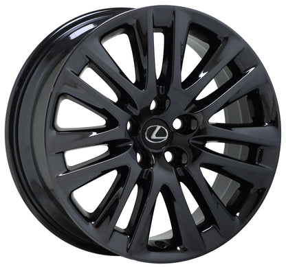 19" Lexus LS460 Black Chrome wheels rims Factory OEM set 74284 EXCHANGE