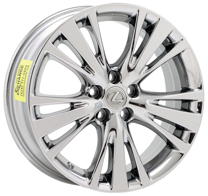 Lexus Premium Factory OEM Wheels Rims Stock Replacement Chrome Black ...
