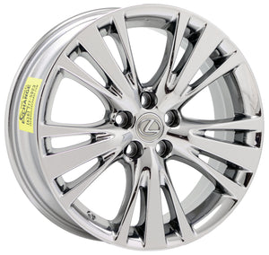 19" Lexus RX350 RX450 Bright Chrome wheels rims Factory OEM set 4 74254 EXCHANGE