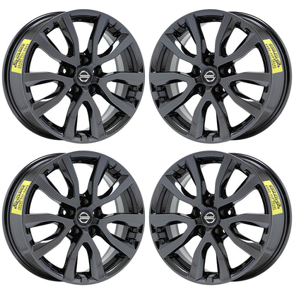 17" Nissan Rogue SV Black Chrome wheels rims Factory OEM set 62746 EXCHANGE