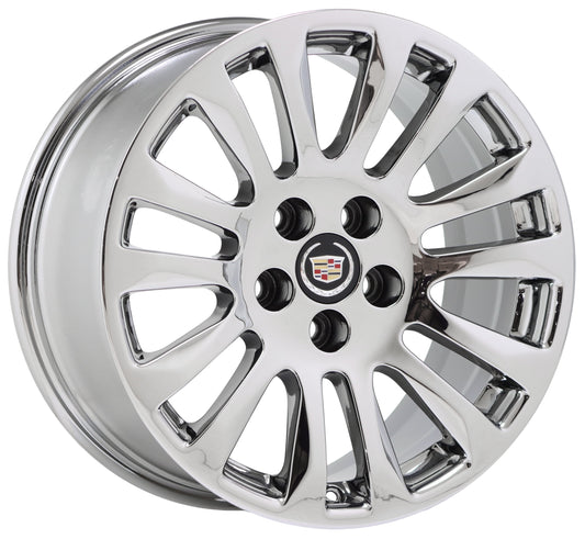 18x9 Cadillac CTS sedan Bright Chrome wheel rim Factory OEM 4673