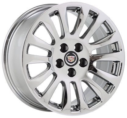 18x9 Cadillac CTS sedan Bright Chrome wheel rim Factory OEM 4673