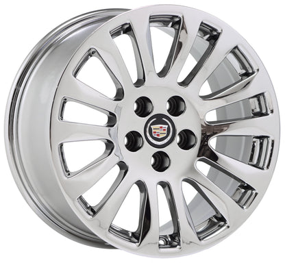 18" Cadillac CTS coupe Bright Chrome wheels rims Factory OEM GM 4669 4673