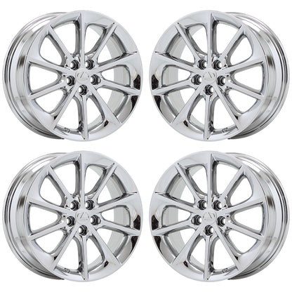 17" Lexus CT200H Bright Chrome wheels rims Factory OEM set 4 74257 EXCHANGE