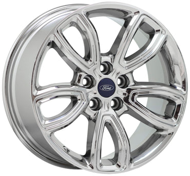 18" Ford Explorer Bright Chrome wheels Factory OEM set 10265