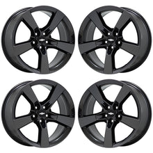 Load image into Gallery viewer, 20x8 20x9 Camaro SS Black Chrome wheels rims Factory OEM GM set 4 5443 5445
