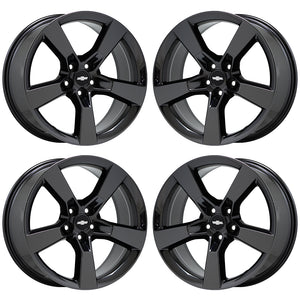 20x8 20x9 Camaro SS Black Chrome wheels rims Factory OEM GM set 4 5443 5445