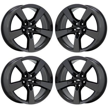 20x8 20x9 Camaro SS Black Chrome wheels rims OEM GM set 5443 5445 EXCHANGE