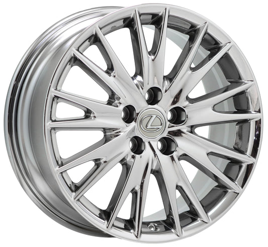 18" Lexus GS350 GS450 Bright Chrome wheel rim Factory OEM 74271
