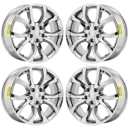 20" Jeep Grand Cherokee Bright Chrome wheels rims Factory OEM 2016 2018 set 2568
