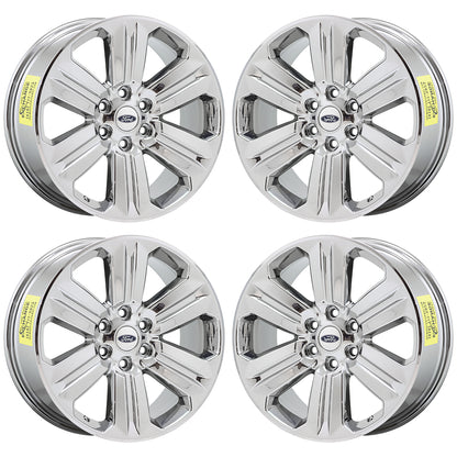 20" Ford F150 Truck Bright Chrome wheels rims Factory OEM set 4 10171 EXCHANGE