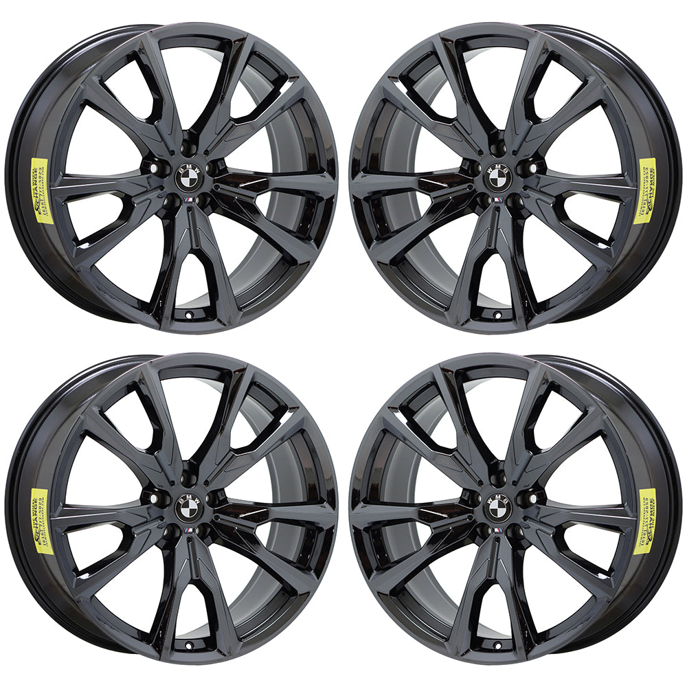 22" BMW X7 Black Chrome wheels rims Factory OEM set 4 86535 86540 EXCHANGE