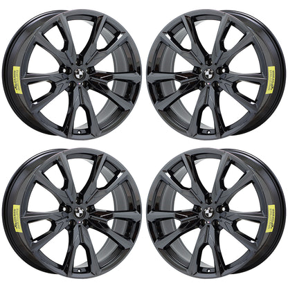22" BMW X7 Black Chrome wheels rims Factory OEM set 4 86535 86540 EXCHANGE