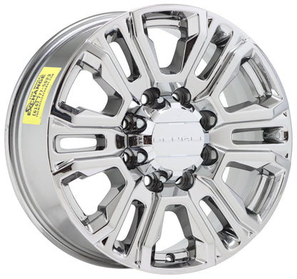 20" GMC Sierra 2500 3500 Bright Chrome wheels rims Factory OEM GM set 5957