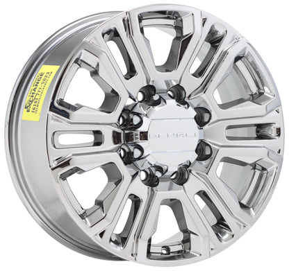 20" Chevrolet Silverado 2500 3500 Bright Chrome wheels rims OEM 5957 EXCHANGE