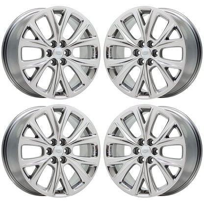 20" Cadillac XT5 XT6 Bright Chrome wheels rims Factory OEM set 4835